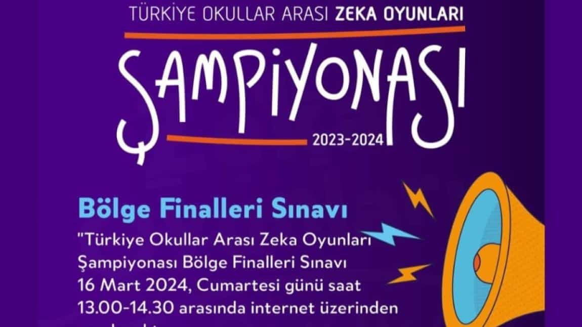 Türkiye Okullar arası Zeka Yarışmasındayız!